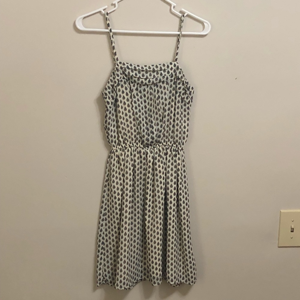 Cream pattern dress